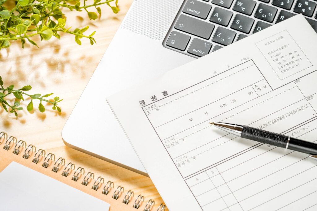 履歴書のイメージの画像