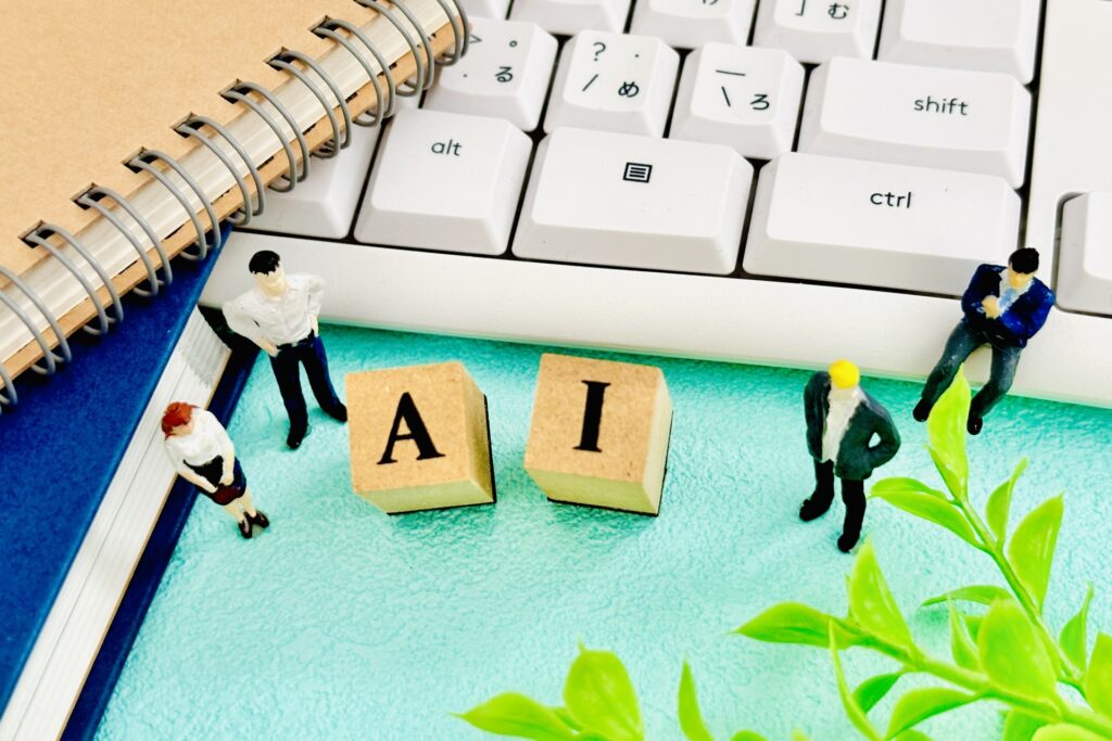 AIを仕事で使うビジネスマンの画像