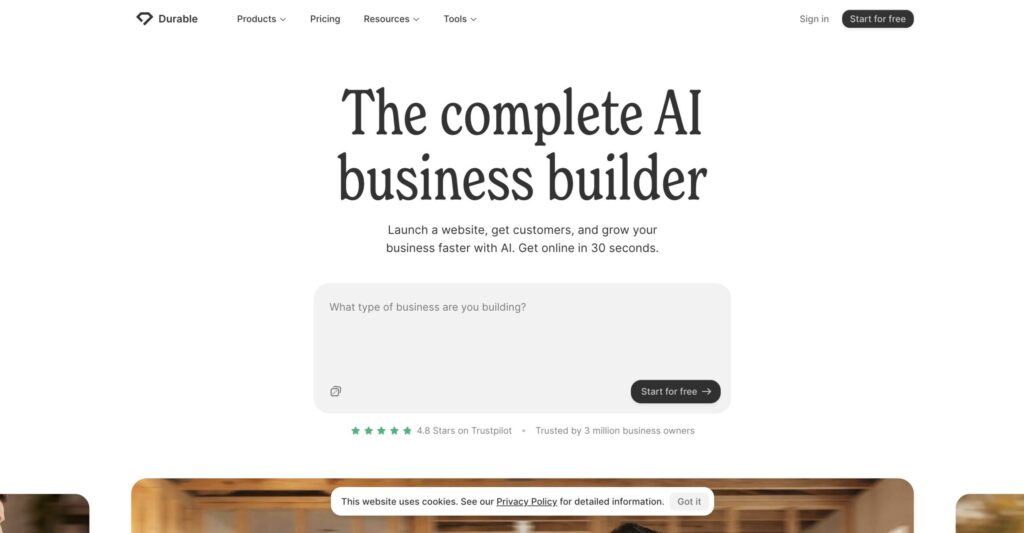 Durable公式サイトの画像